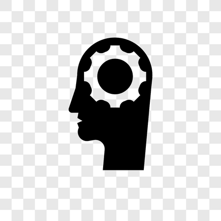 Artificial intelligence vector icon isolated on transparent background, Artificial intelligence transparency logo conceptのイラスト素材