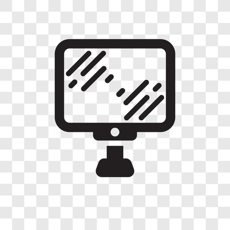 Personal Computer vector icon isolated on transparent background, Personal Computer transparency logo conceptのイラスト素材