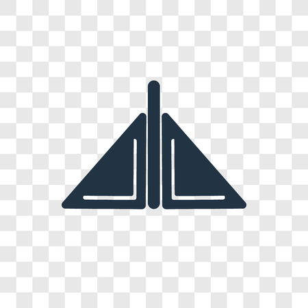 Mirror vector icon isolated on transparent background, Mirror transparency logo conceptのイラスト素材