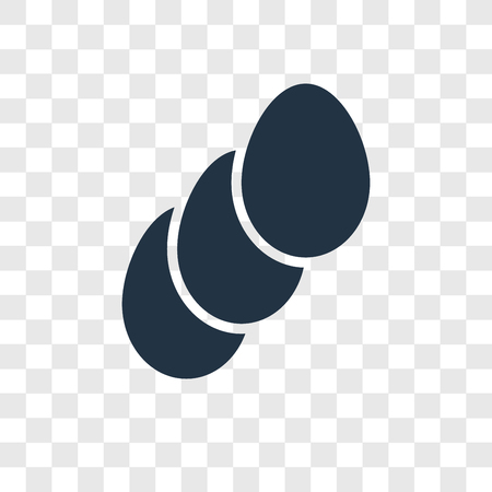Eggs vector icon isolated on transparent background, Eggs transparency logo conceptのイラスト素材