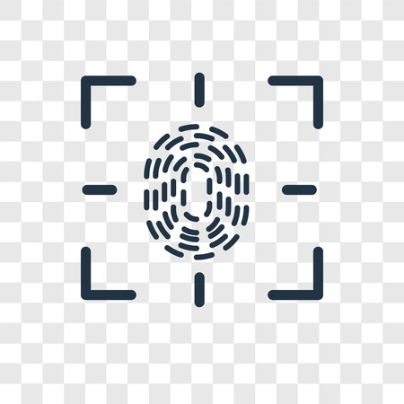 Finger vector icon isolated on transparent background, Finger transparency logo conceptのイラスト素材