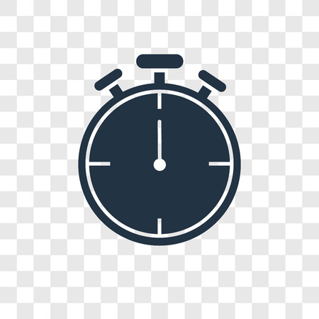 Timer vector icon isolated on transparent background, Timer transparency logo conceptのイラスト素材