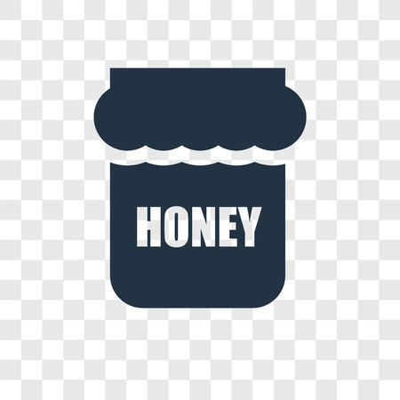 Honey vector icon isolated on transparent background, Honey transparency logo conceptのイラスト素材
