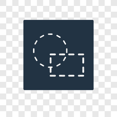 Circular vector icon isolated on transparent background, Circular transparency logo conceptのイラスト素材