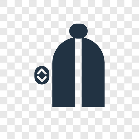 Elevator vector icon isolated on transparent background, Elevator transparency logo conceptのイラスト素材