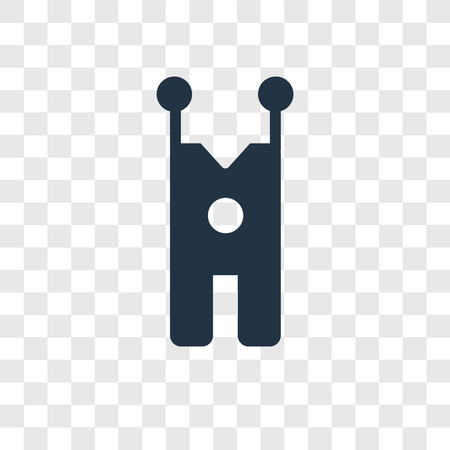 Overall vector icon isolated on transparent background, Overall transparency logo conceptのイラスト素材