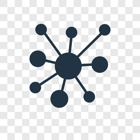 Networking vector icon isolated on transparent background, Networking transparency logo conceptのイラスト素材