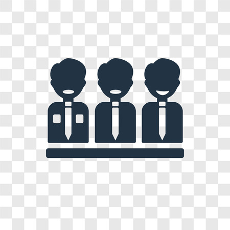 Meeting vector icon isolated on transparent background, Meeting transparency logo conceptのイラスト素材