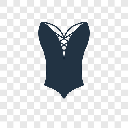 Sexy female dress vector icon isolated on transparent background, Sexy female dress transparency logo conceptのイラスト素材
