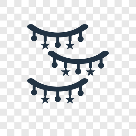 Lights vector icon isolated on transparent background, Lights transparency logo conceptのイラスト素材