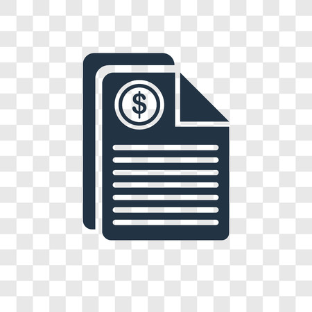 Taxes vector icon isolated on transparent background, Taxes transparency logo conceptのイラスト素材