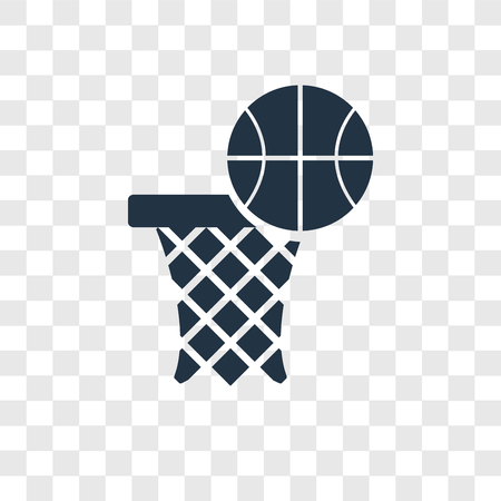 Basketball vector icon isolated on transparent background, Basketball transparency logo conceptのイラスト素材