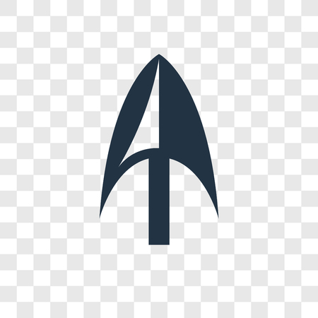 Arrow vector icon isolated on transparent background, Arrow transparency logo conceptのイラスト素材