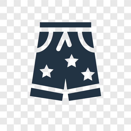 Swimsuit vector icon isolated on transparent background, Swimsuit transparency logo conceptのイラスト素材
