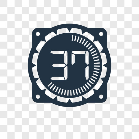 Time vector icon isolated on transparent background, Time transparency logo conceptのイラスト素材