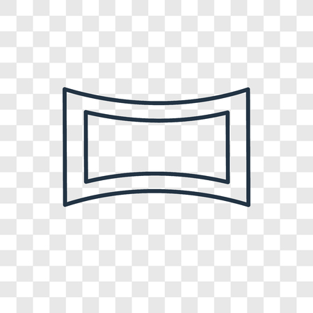 Focus concept vector linear icon isolated on transparent background, Focus concept transparency concept in outline styleのイラスト素材
