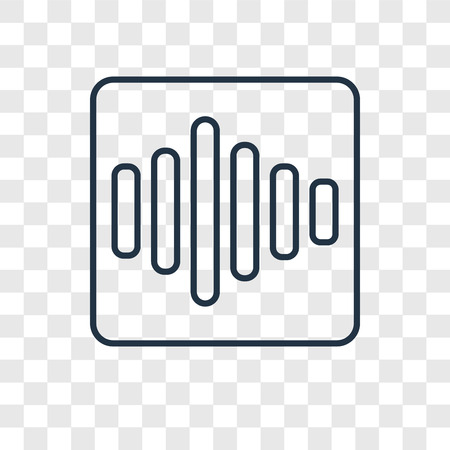 Speech concept vector linear icon isolated on transparent background, Speech concept transparency concept in outline styleのイラスト素材