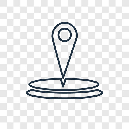 Placeholder concept vector linear icon isolated on transparent background, Placeholder concept transparency concept in outline styleのイラスト素材