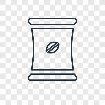 Seed concept vector linear icon isolated on transparent background, Seed concept transparency concept in outline styleのイラスト素材