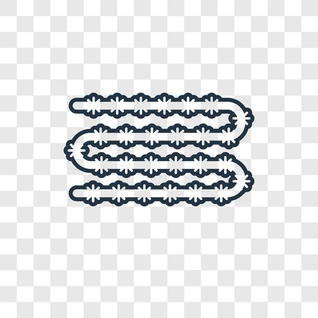 Wire concept vector linear icon isolated on transparent background, Wire concept transparency concept in outline styleのイラスト素材