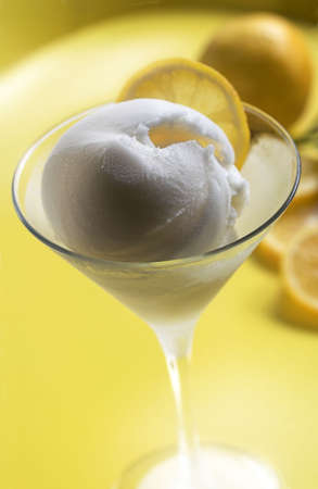 lemon sorbetの写真素材