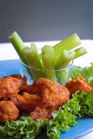 buffalo chicken wingsの写真素材