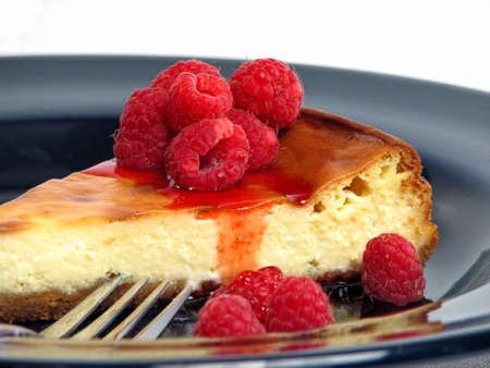 slice of cheesecake on plate