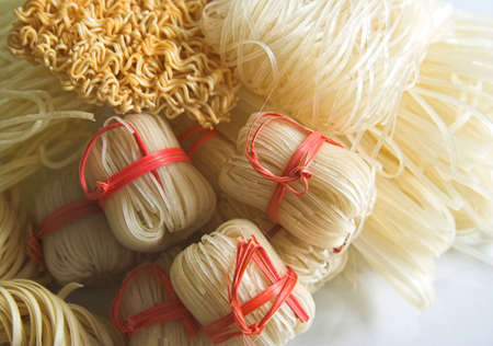 asian pasta assortmentの写真素材