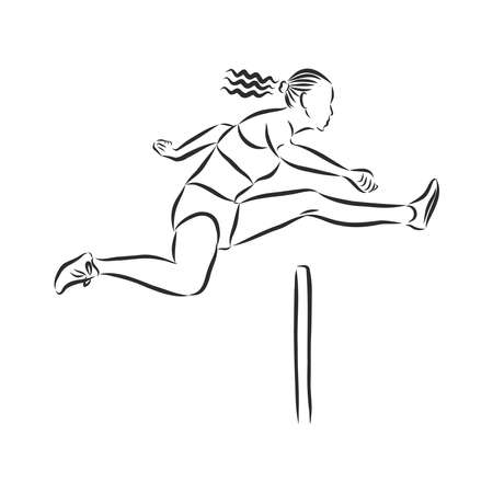 Vector of obstacle course, athlete - ID:141470930 - Royalty Free Image ...