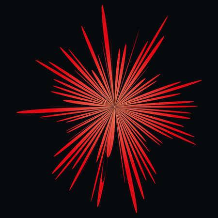 illustration of bright flash, explosion or burst on the backgroundのイラスト素材