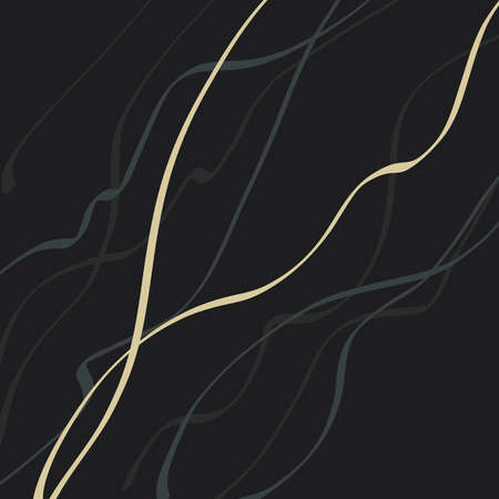 Elegant black leather vertical banner with the gold stripe.のイラスト素材