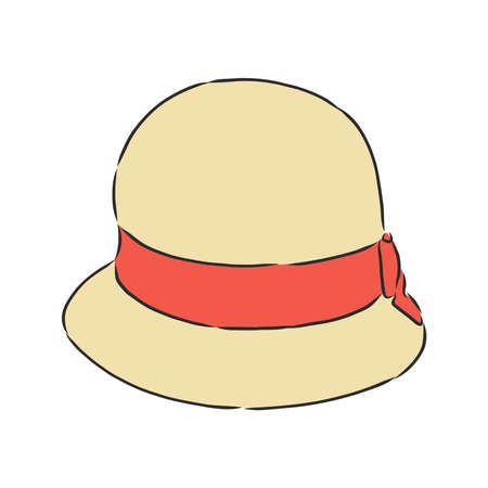 hat vector illustration sketches template. hat, vector sketchのイラスト素材