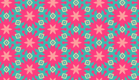 Cute bright seamless pattern background. illustration bright design. Abstract geometric frame....
