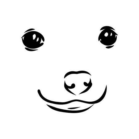 dog russian toy terrier hand drawn vector llustration realistic sketchのイラスト素材