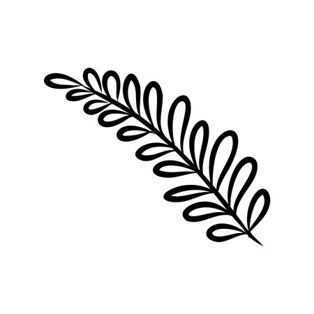 Shrub of various shapes, bush of grass With illustration style doodle and line artのイラスト素材
