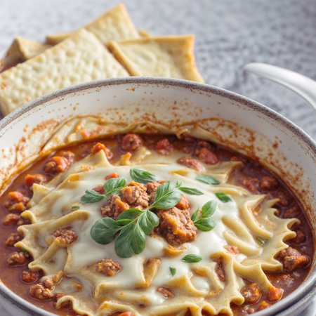 Lasagna soup - generated by aiの素材