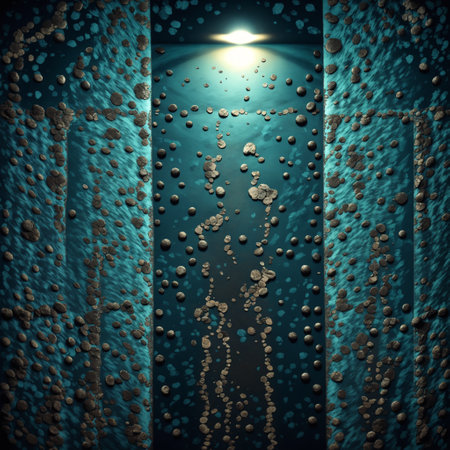 old grunge copper bronze rustic texture dark black - generated by aiの素材
