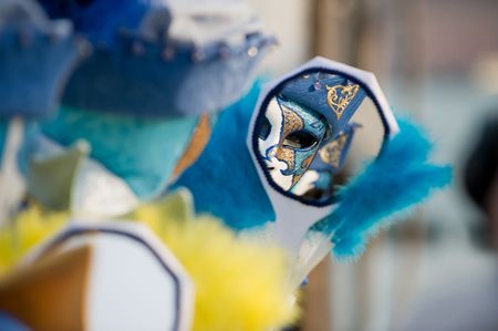 Carnival view from a mirrorの写真素材