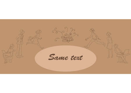 Smell something tasty. Blank for menu, illustrationのイラスト素材