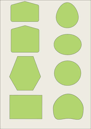 SET LABELSのイラスト素材