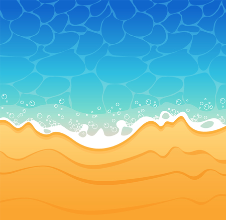 Beach sand and sea Background.のイラスト素材