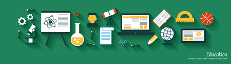infographics background education. Set iconsのイラスト素材