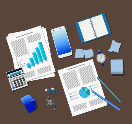 Drawing instead of working vector illustration.のイラスト素材