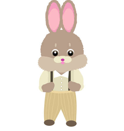 Easter Bunny rabbit in Bunny costumeのイラスト素材