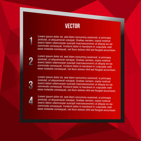 red polygon background for textのイラスト素材