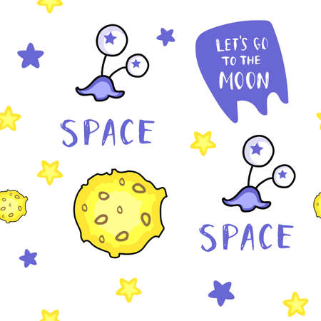 Moon on white backgroundのイラスト素材