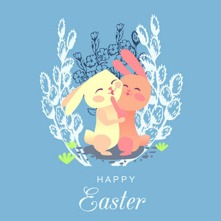 Willow on Easter dayのイラスト素材