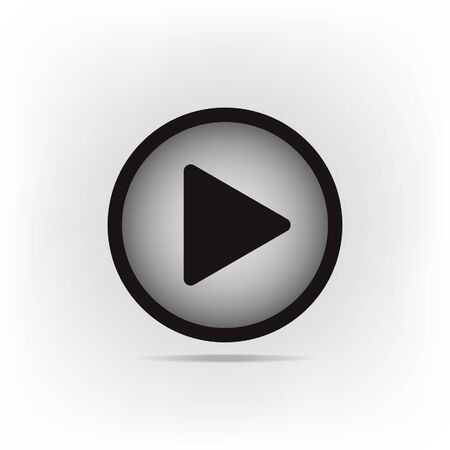 Play icon, vector illustrationのイラスト素材