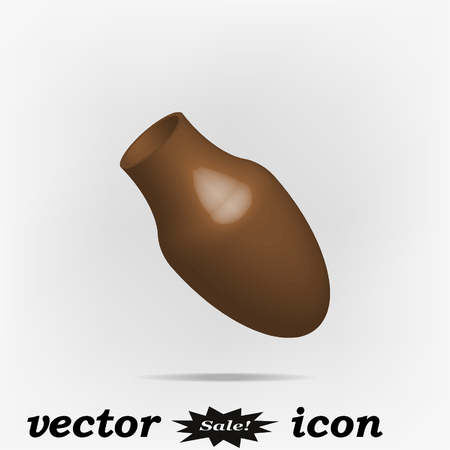 Ancient pot,vector illustrationのイラスト素材