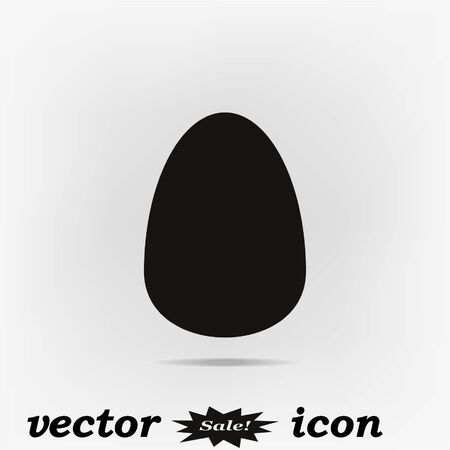 Egg icon, vector illustrationのイラスト素材